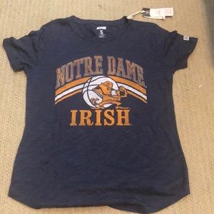 NWT navy Notre Dame tailgate tshirt